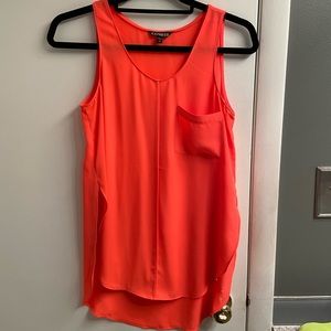 Express neon pink tank